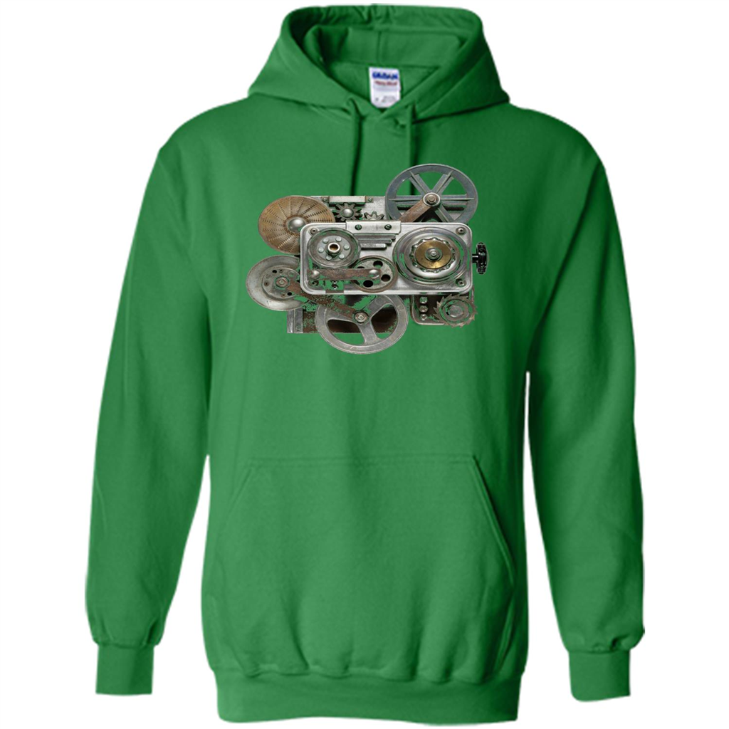Steampunk Mechanical Gears T-Shirt Irish Green