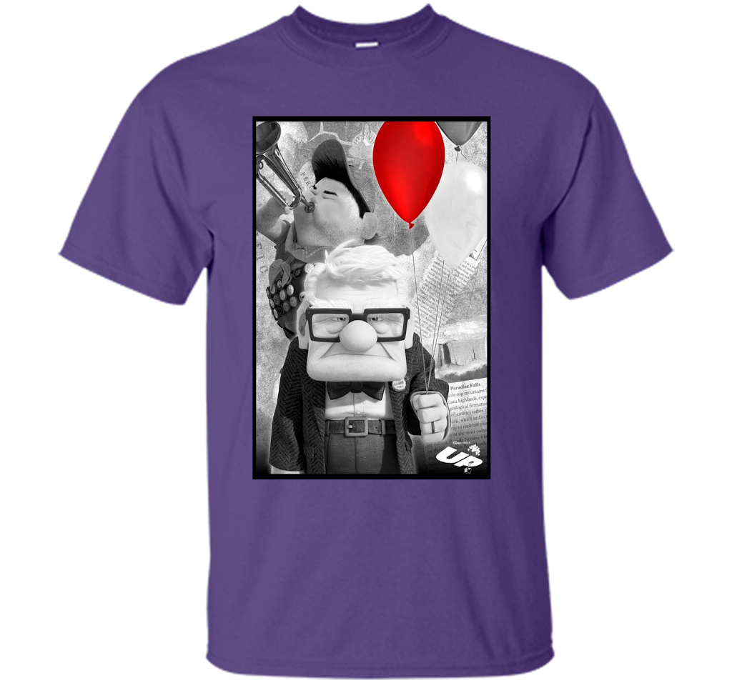 Disney Pixar UP Carl Russell T-shirt Purple