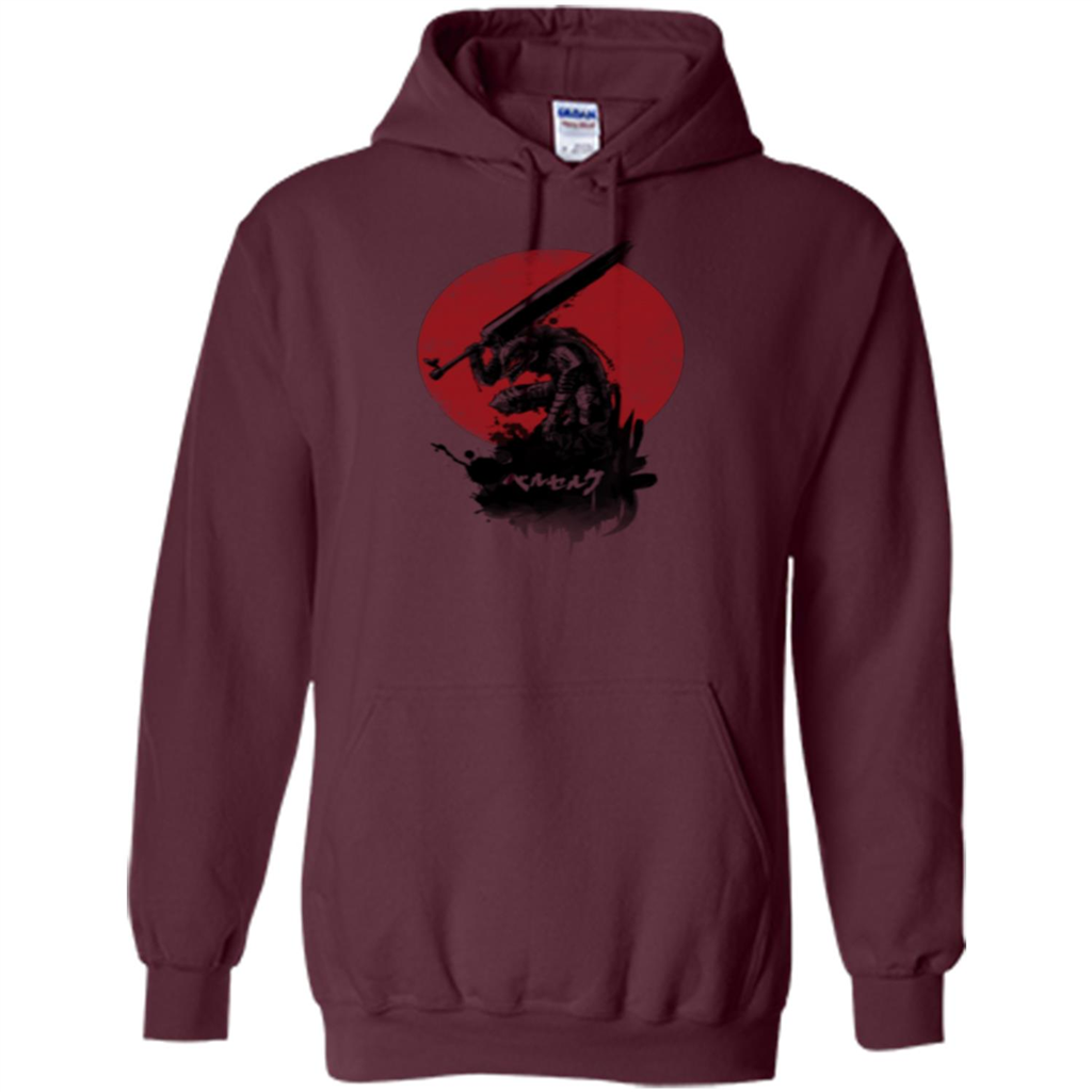 Red Sun Swordsman T-shirt Maroon
