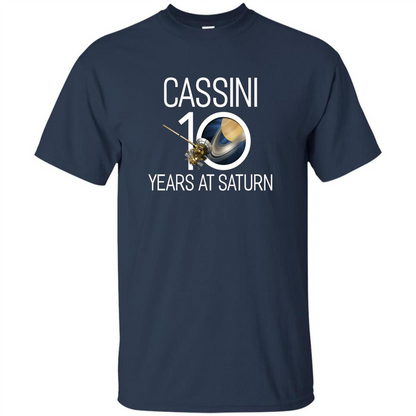 Cassini 10 Years at Saturn T-shirt Navy