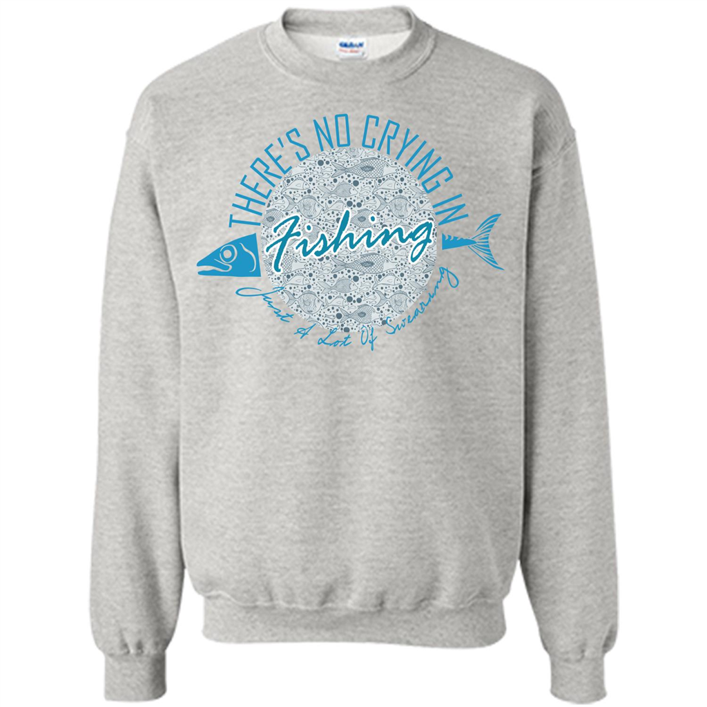 Fishing T-shirt No Crying Fishing Ash