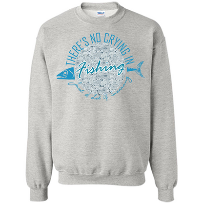Fishing T-shirt No Crying Fishing Ash