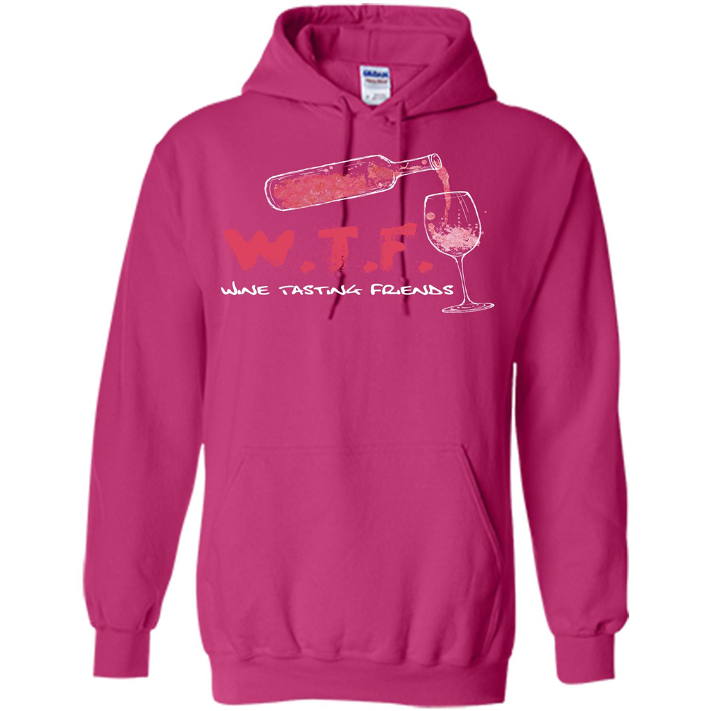 Wine T-shirt W.T.F Wine Tasting Friends T-shirt Heliconia