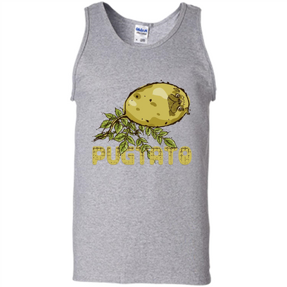 Pug Love Pug And Potato T-shirt Sport Grey