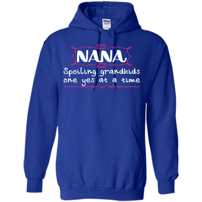 Nana T-shirt Nana Spoiling Grandkids One Yes At A Time Royal