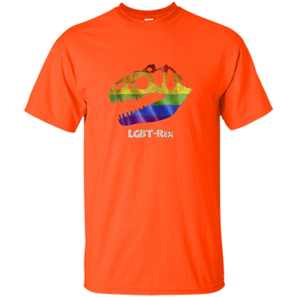 LGBTQ Pride T-shirt LGBT-Rex Orange