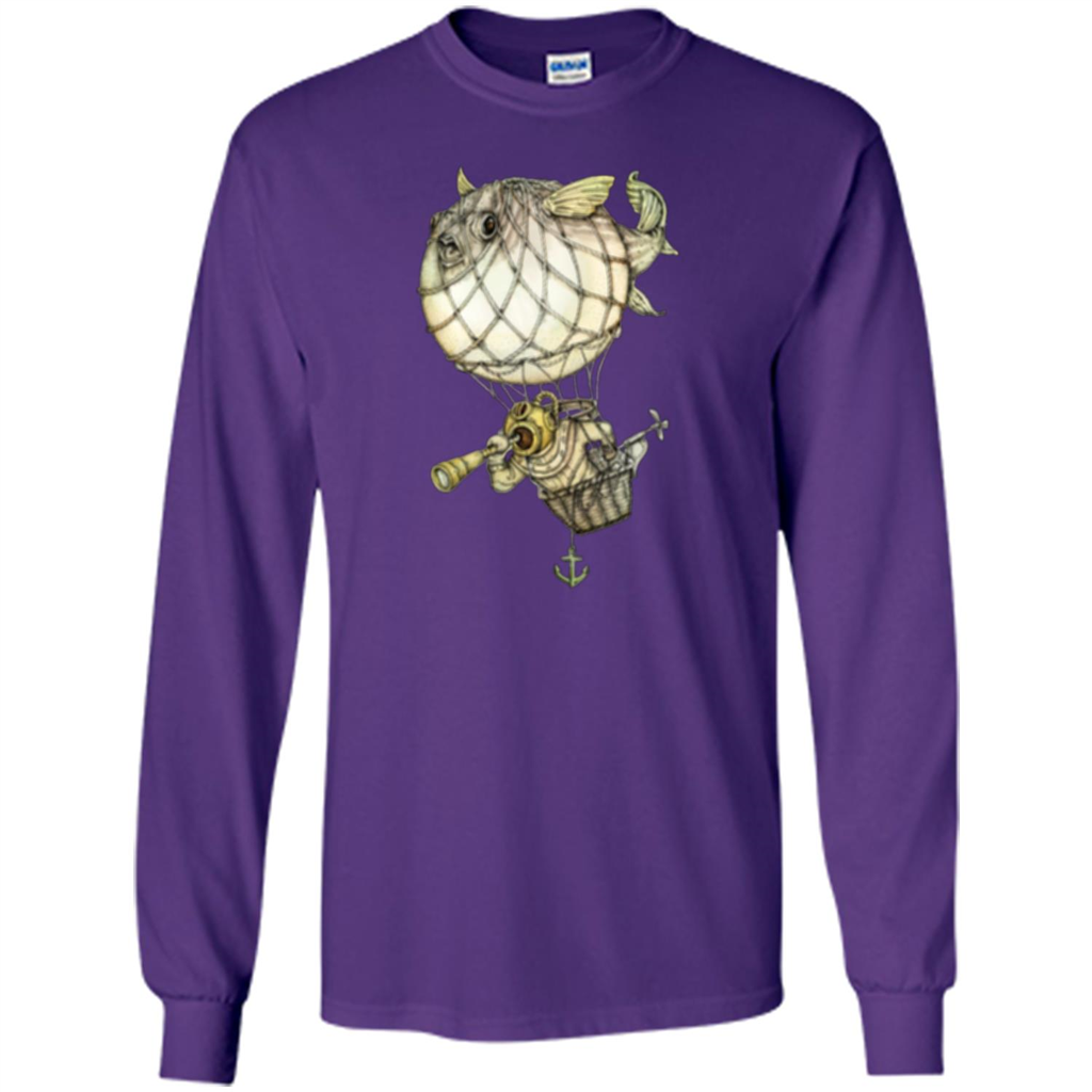 Blowfish T-shirt Captive Balloon T-shirt Purple