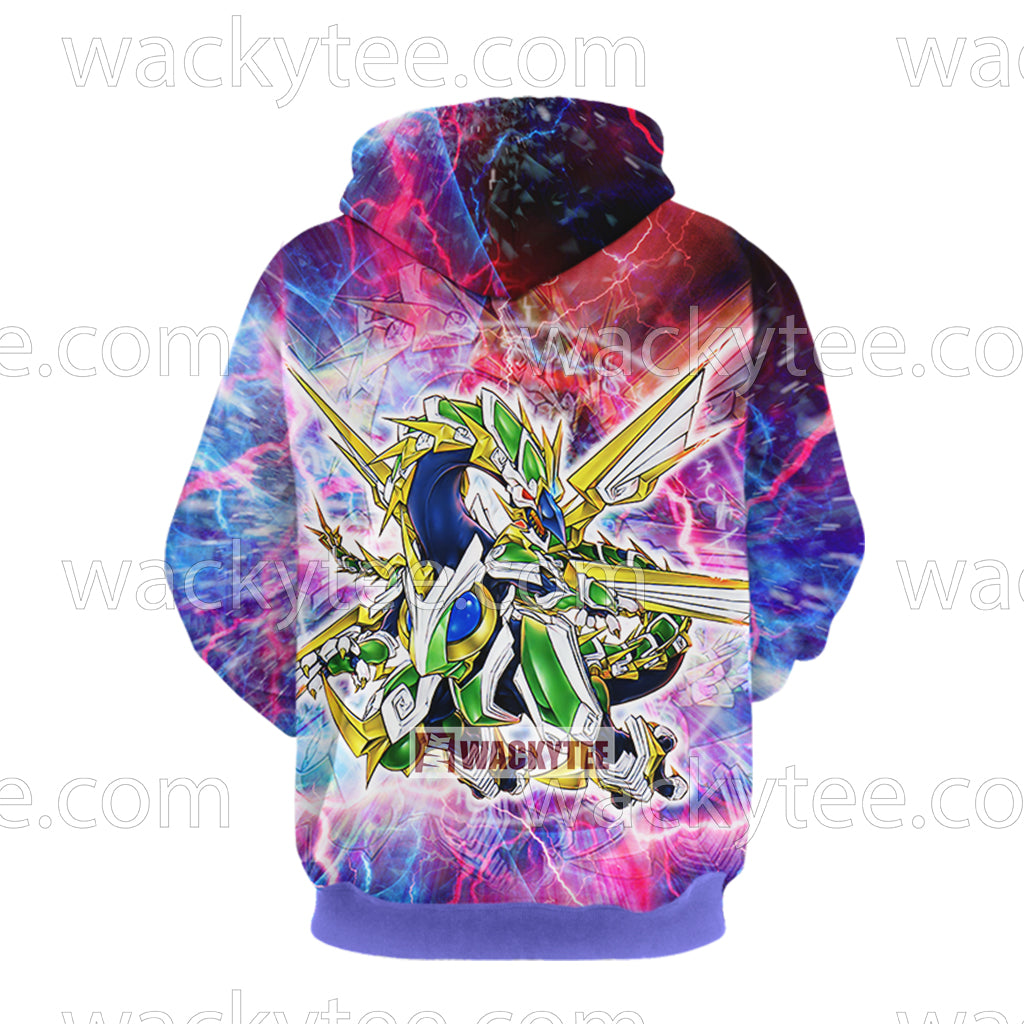 Yu gi Oh! Odd-Eyes Vortex Dragon 3D Hoodie