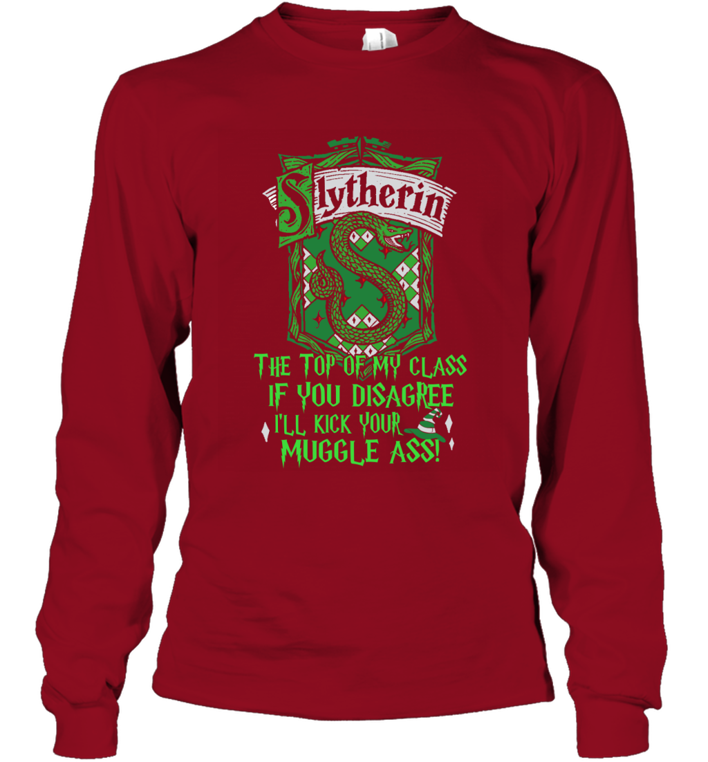 Harry Potter Quotes Slytherin Long Sleeve T-Shirt Long Sleeve T-Shirt Cardinal Red