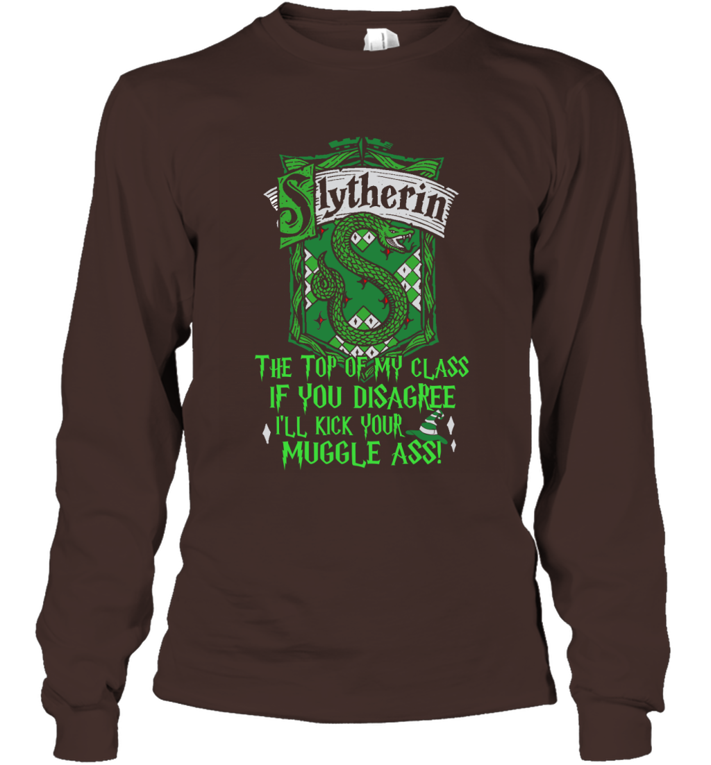 Harry Potter Quotes Slytherin Long Sleeve T-Shirt Long Sleeve T-Shirt Dark Chocolate
