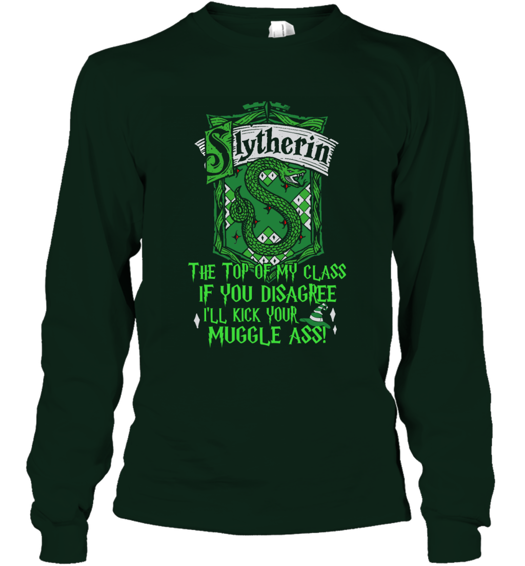 Harry Potter Quotes Slytherin Long Sleeve T-Shirt Long Sleeve T-Shirt Forest Green