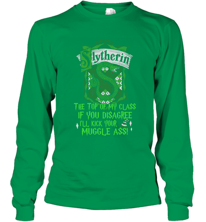 Harry Potter Quotes Slytherin Long Sleeve T-Shirt Long Sleeve T-Shirt Irish Green