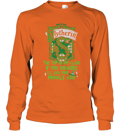 Harry Potter Quotes Slytherin Long Sleeve T-Shirt Long Sleeve T-Shirt Orange