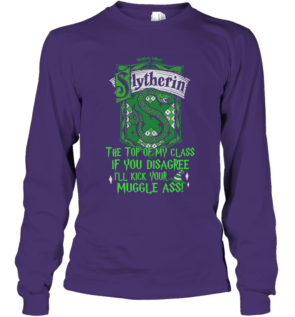Harry Potter Quotes Slytherin Long Sleeve T-Shirt Long Sleeve T-Shirt Purple
