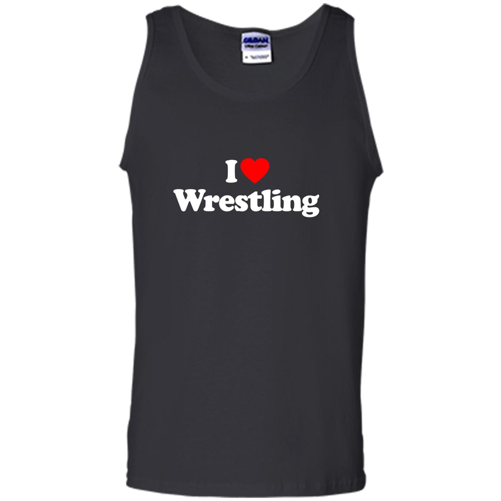 I Love Wrestling T-shirt Black