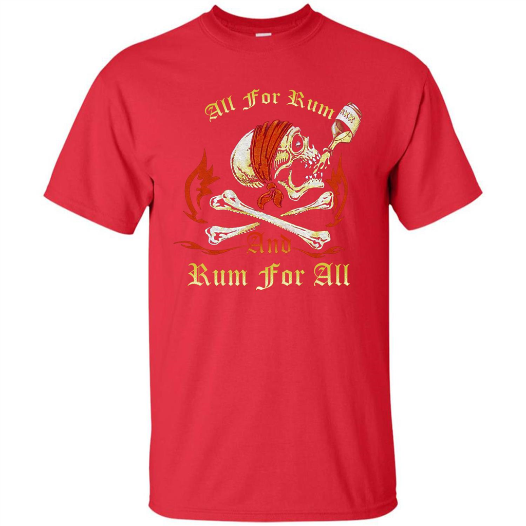 Rum T-shirt All for Rum And Rum For All T-shirt Red