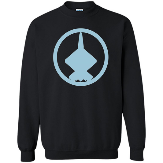 YF-23 Blue Air Force Military Fighter Jet T-Shirt Black