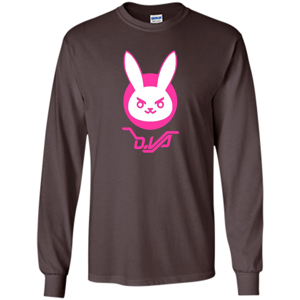 Overwatch D.VA Bunny Spray T-shirt Dark Chocolate
