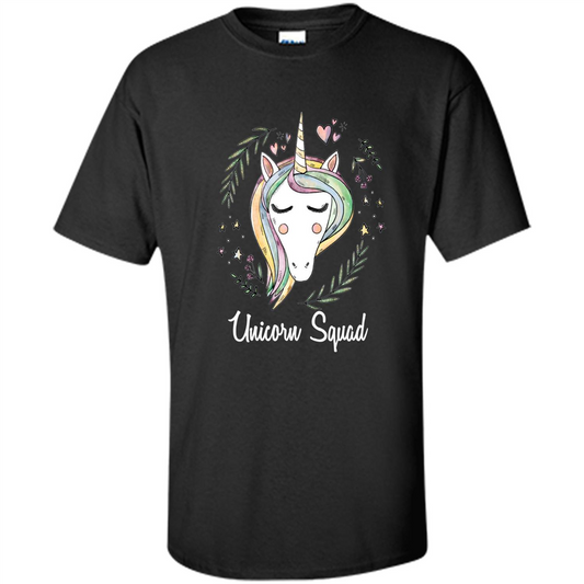 Unicorn Squad Funny T-shirt Cute Unicorn Black