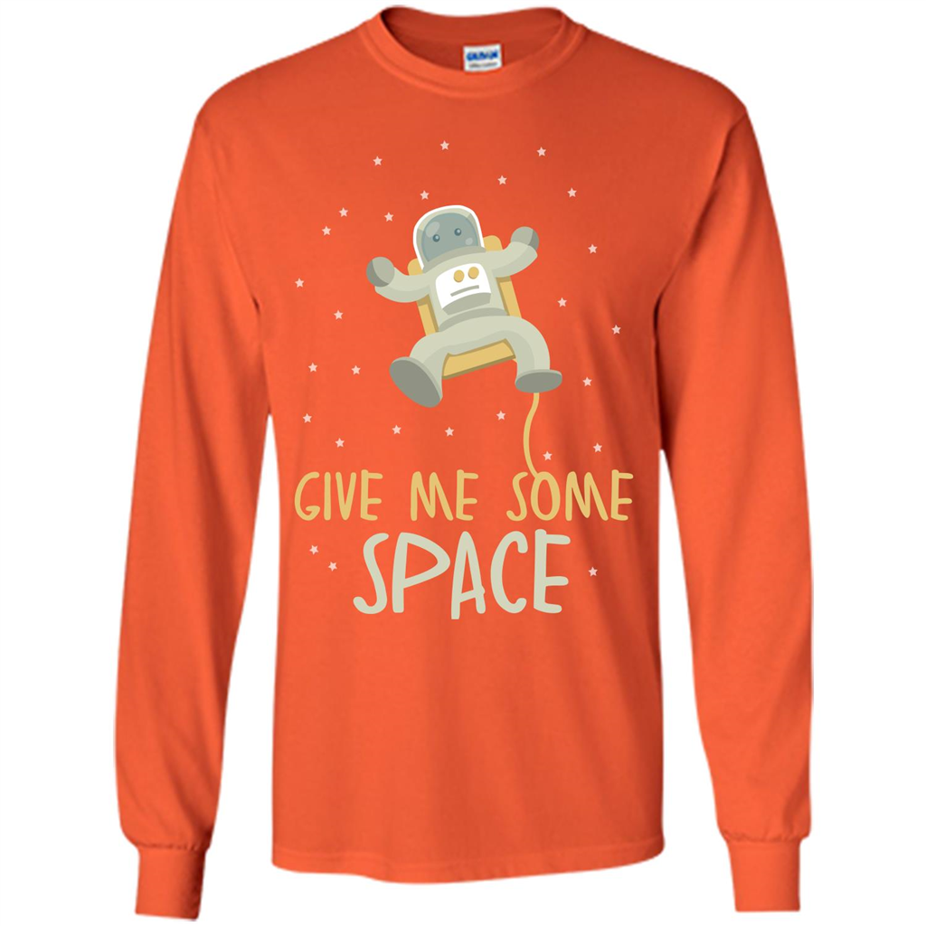 Astronaut T-shirt Give Me Some Space T-shirt Orange