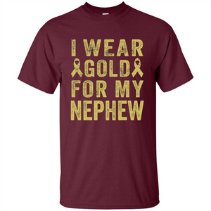 I Wear Gold For My Nephew T-shirt
