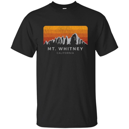 Mt. Whitney California Sunrise T-shirt Black
