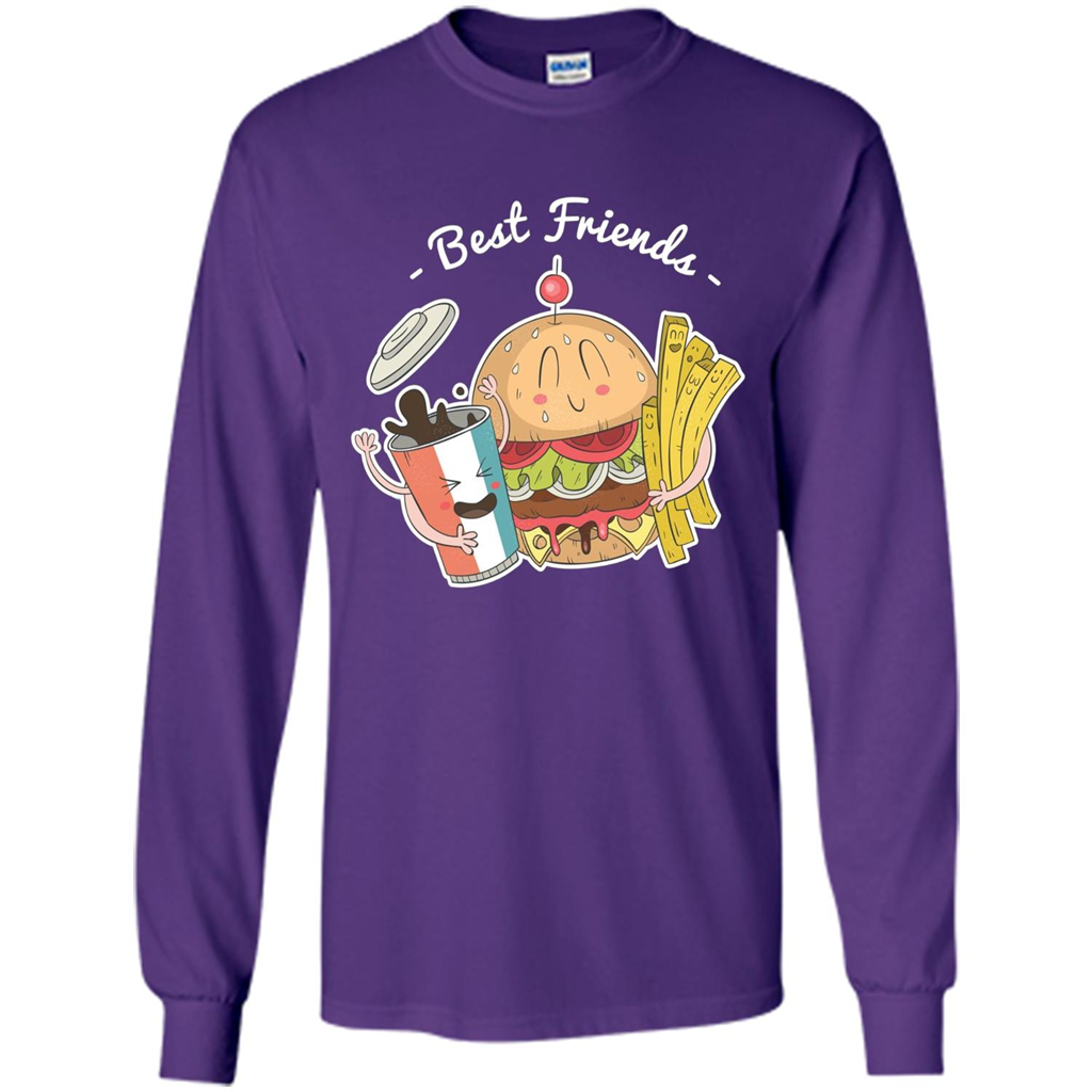 Burger Lover T-shirt Best Friends Delicious Purple