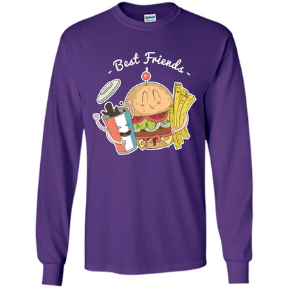 Burger Lover T-shirt Best Friends Delicious Purple