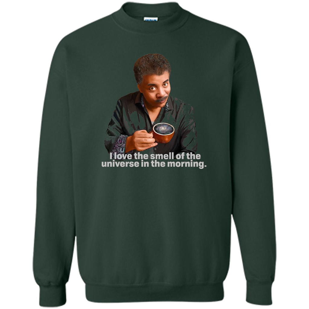 Neil Degrasse Tyson I Love The Smell Of The Universe T-Shirt Forest Green