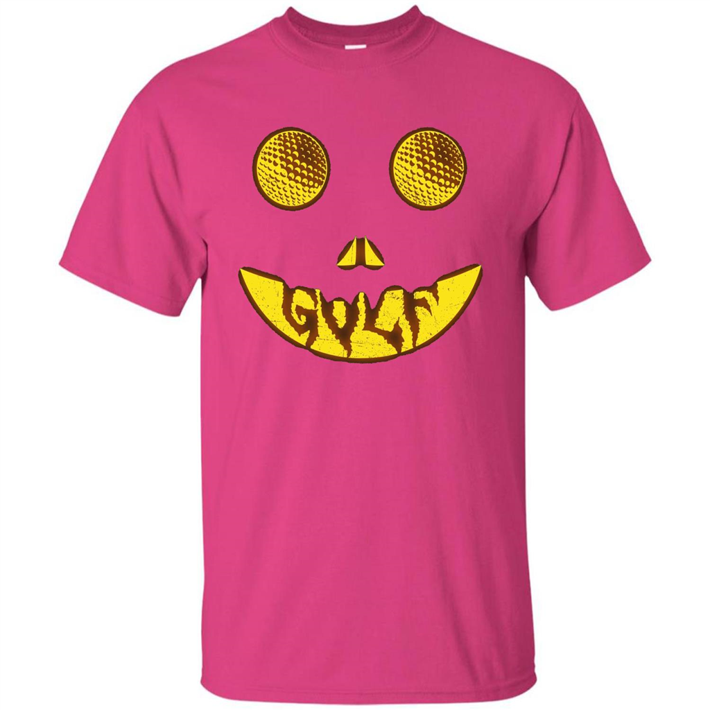 Halloween Costume Golf Scary Face Halloween T-Shirt Heliconia