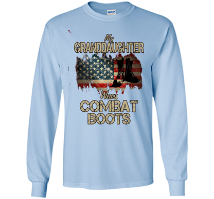 Combat Boots Soldier Granddaughter premium tee t-shirt Light Blue