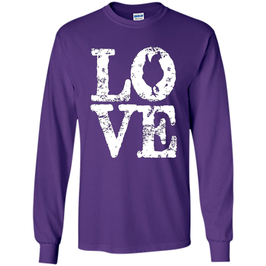 Chickens T-shirt I Love Chickens T-Shirt Purple