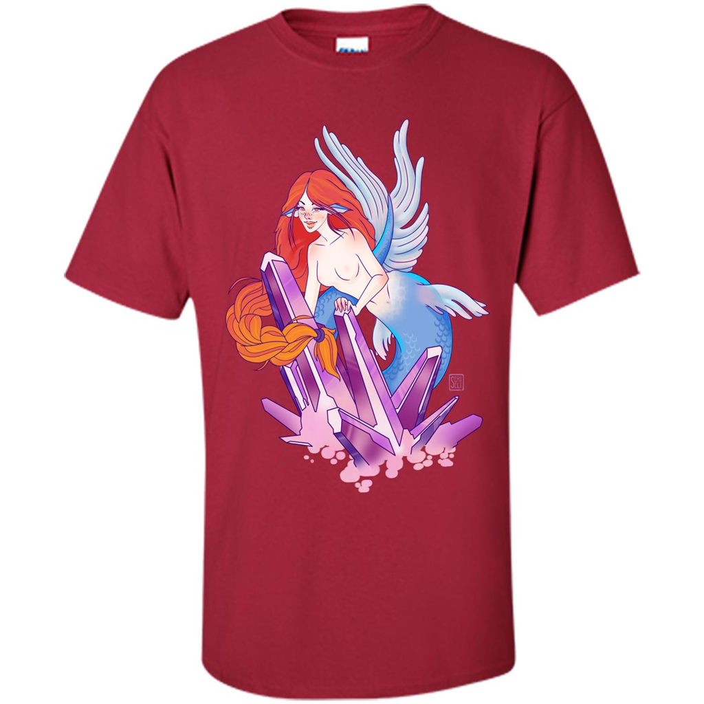 Cute Mermaid T-Shirt Cardinal