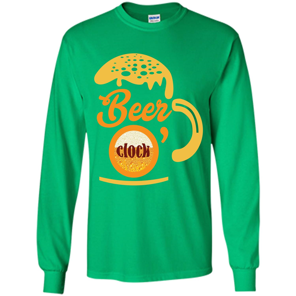 Beer T-shirt Beer O’clock Irish Green