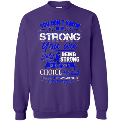 Erb's Palsy Awareness T-shirt - Being Strong Is The Only Choice Orange