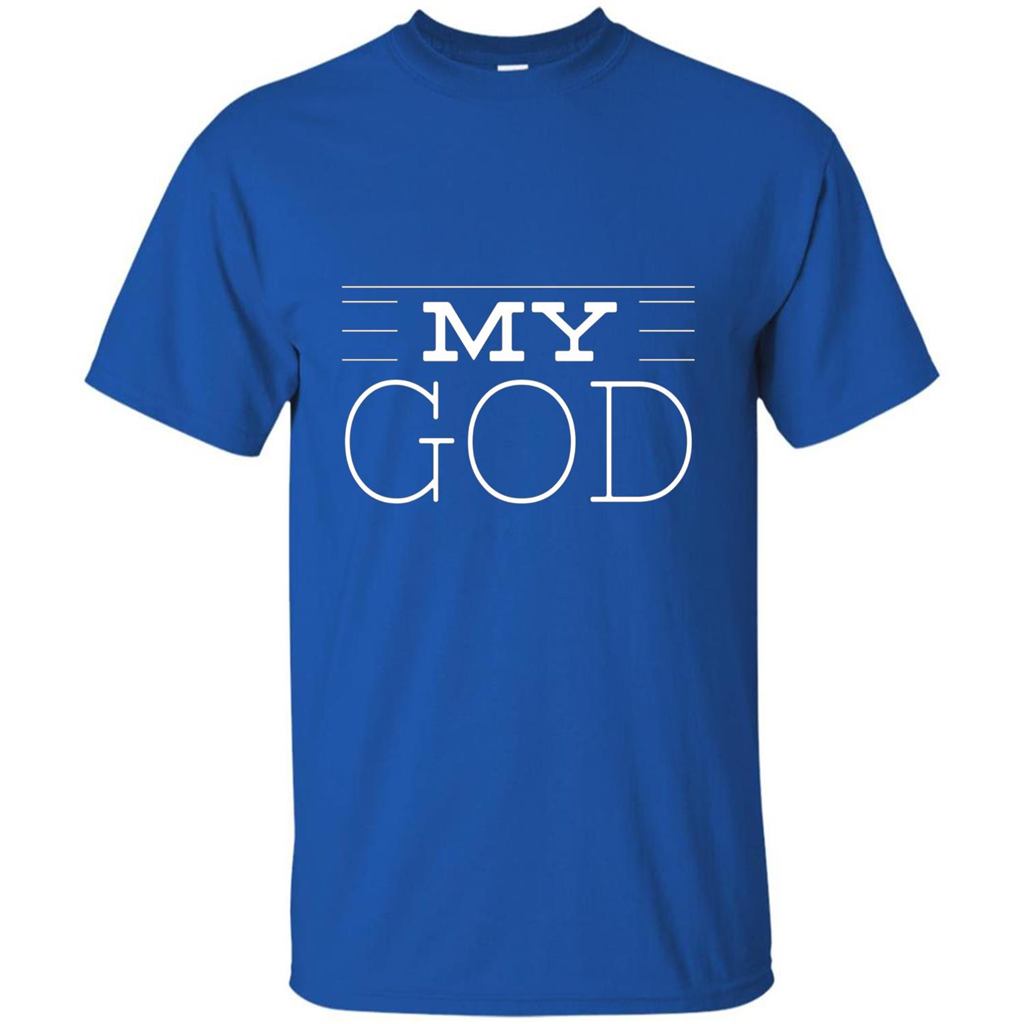 Christian T-shirt My God Royal