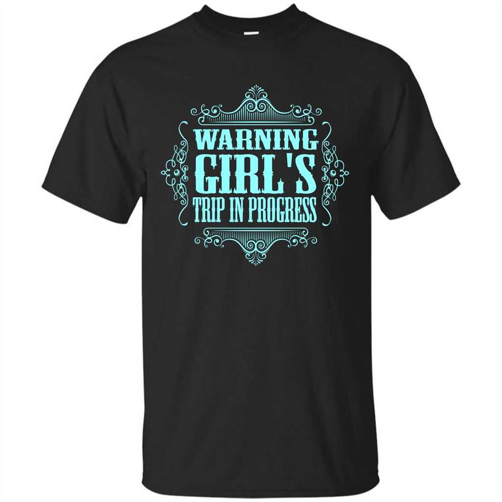 Warning Girl's Trip In Progress T-shirt Royal