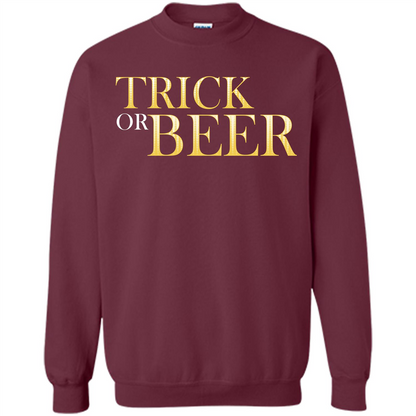Beer T-shirt Trick Or Beer T-shirt Maroon