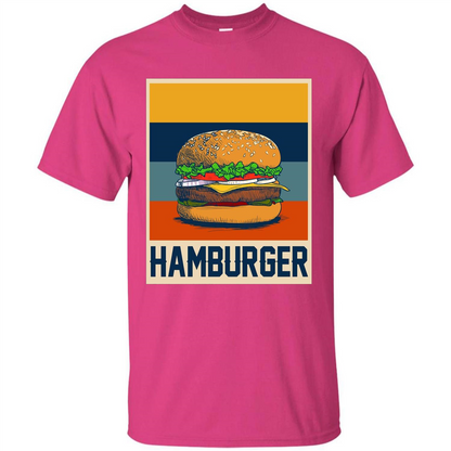 Hamburger T-shirt Vintage Hamburger T-shirt Heliconia
