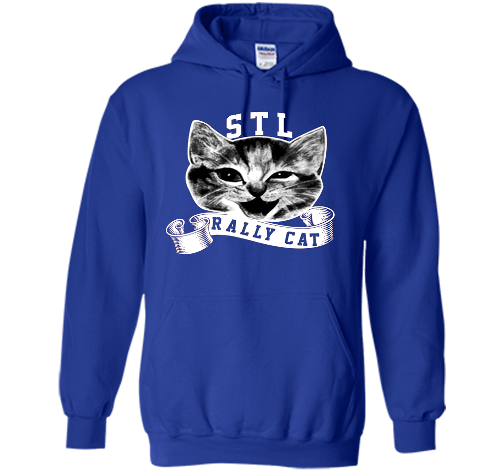 Cat Lover T-shirt Saint Louis Rally Cat T-shirt Royal