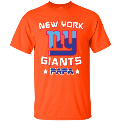 Football T-shirt New York Ny Giants Papa Orange