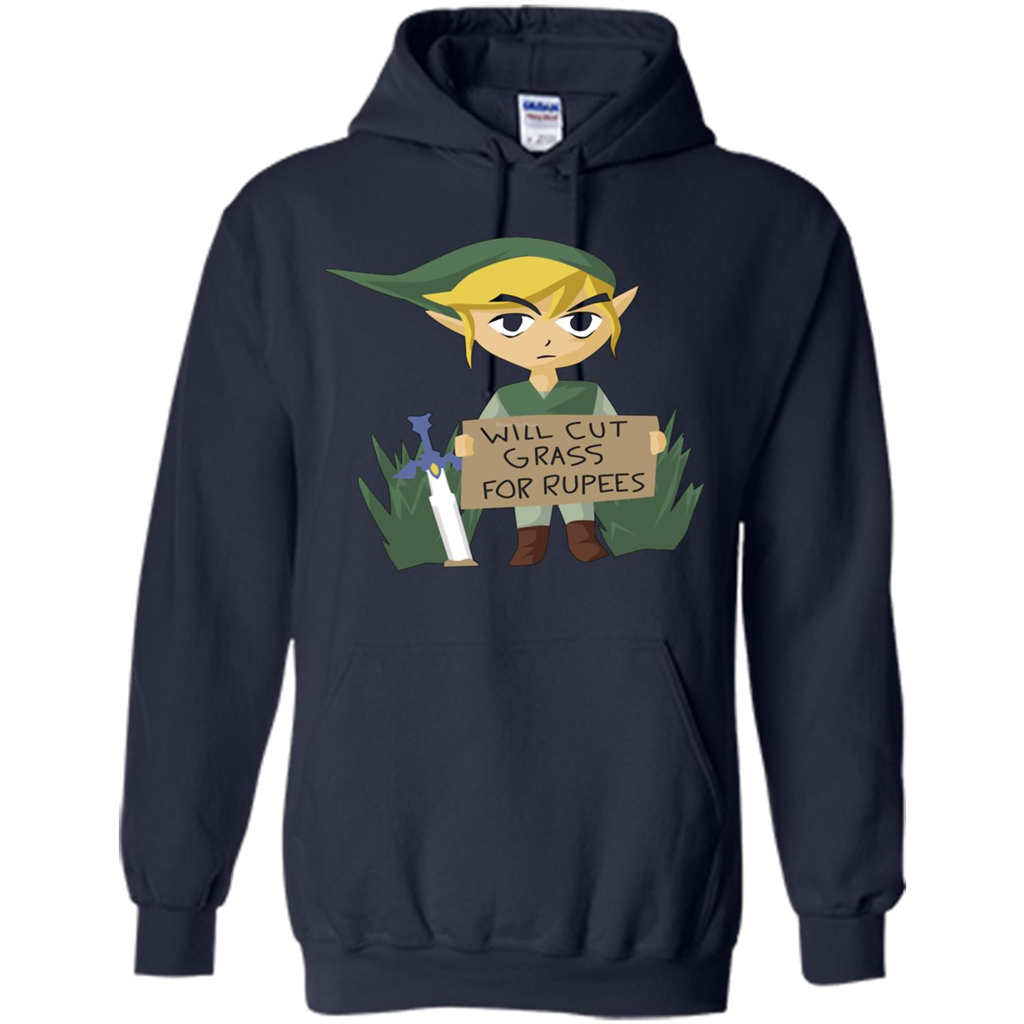 Video Games T-shirt Will Cut Grass For Rupees T-shirt Navy