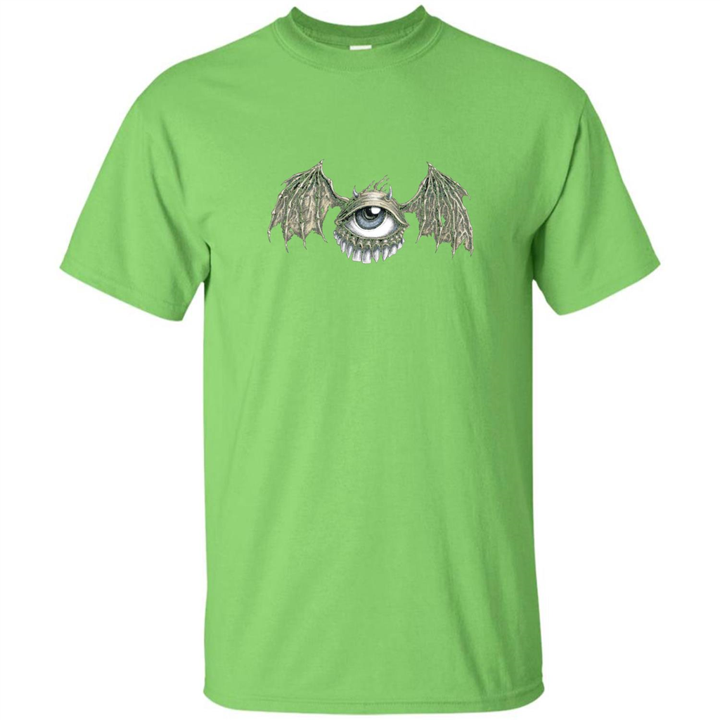 Eyebat T-shirt Scary Halloween Tshirt Lime