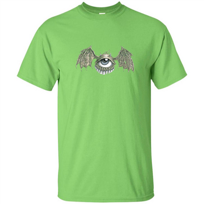 Eyebat T-shirt Scary Halloween Tshirt Lime