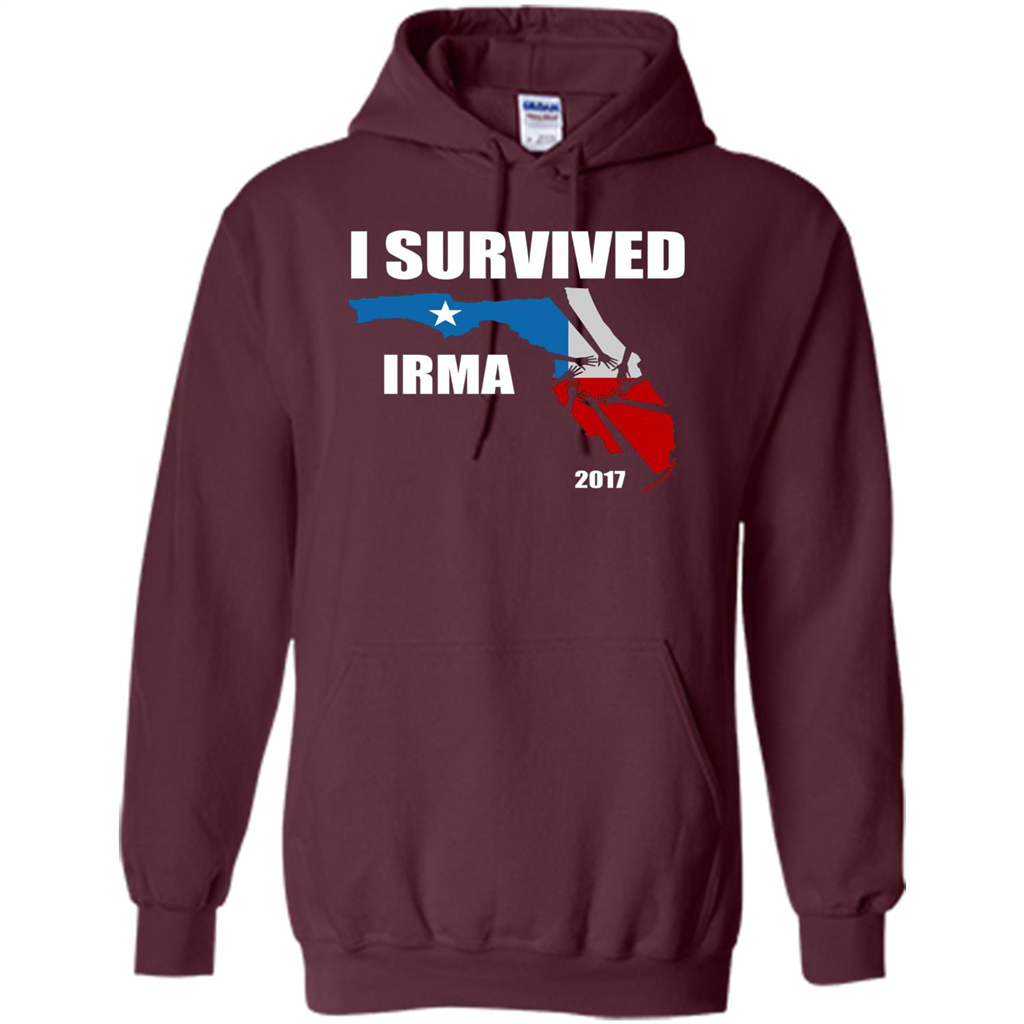 I Survived Hurricane Irma 2017 T-shirt Maroon