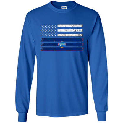 Guamanian American Flag - USA Guam T-shirt Royal