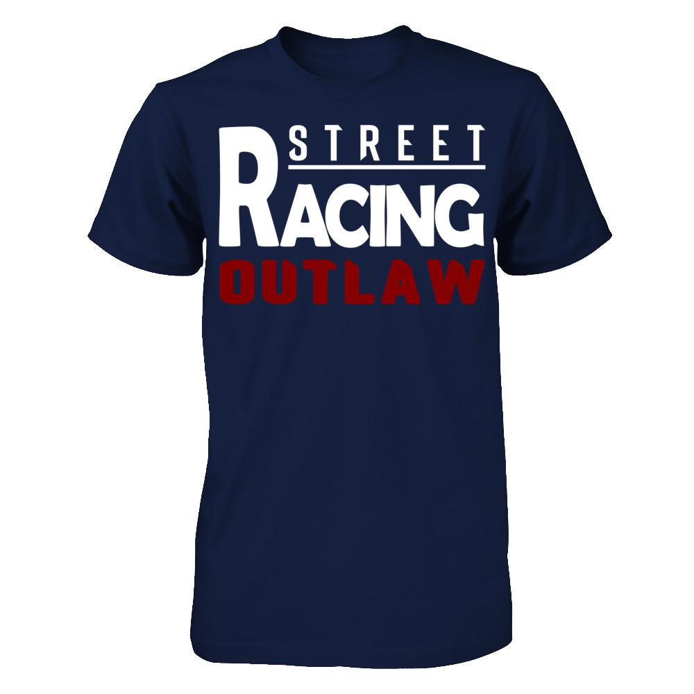 Street Racing Outlaw Gildan - Short Sleeve Tee Navy