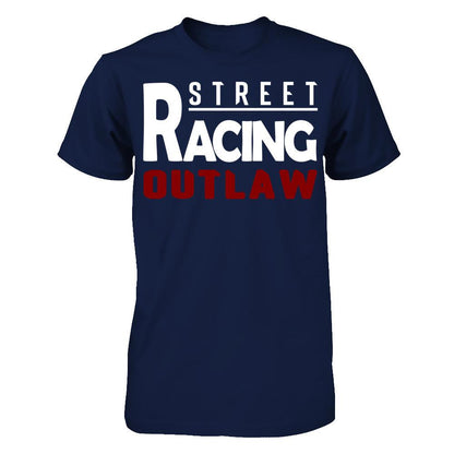 Street Racing Outlaw Gildan - Short Sleeve Tee Navy