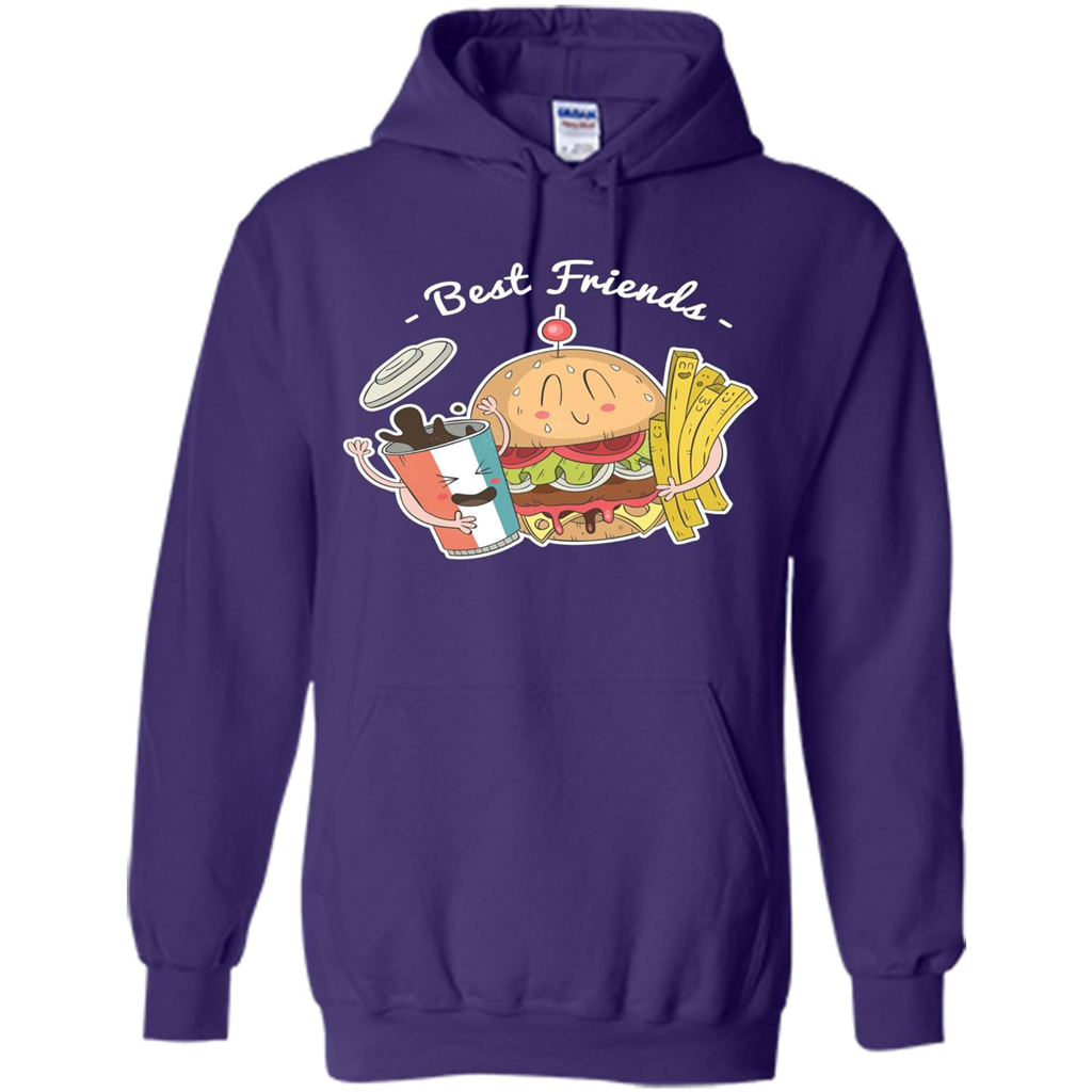 Burger Lover T-shirt Best Friends Delicious Purple