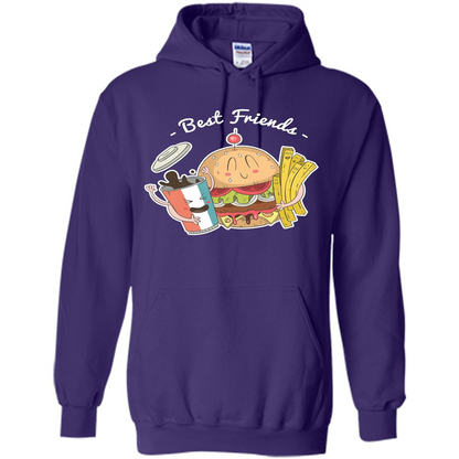 Burger Lover T-shirt Best Friends Delicious Purple